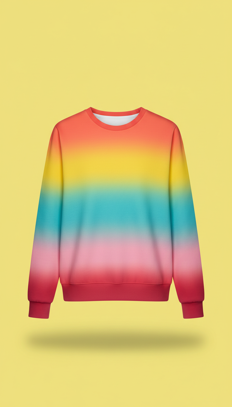 Sunset Gradient Fleece Sweatshirt